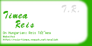 timea reis business card